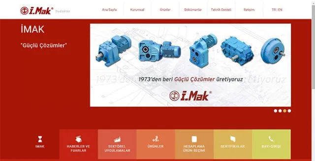 İMAK Redüktör’ün web sayfası yenilendi