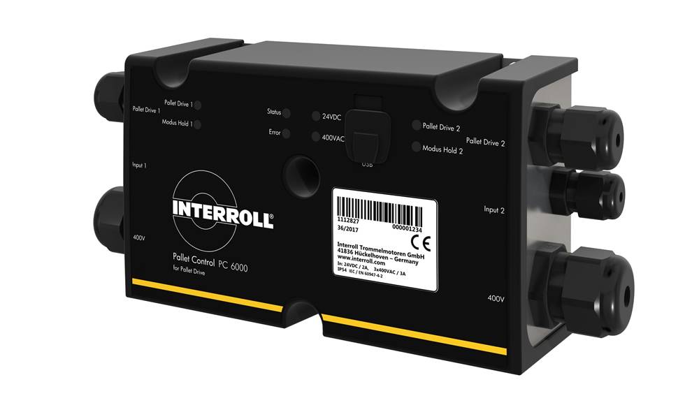Interroll Pallet Control PC 6000 temassız palet taşıma sağlar