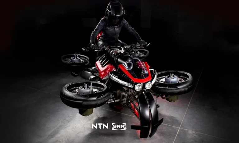 NTN-SNR ve Lazareth işbirliği ile dünyada bir ilk:  Elektrikli uçan motosiklet LMV 496