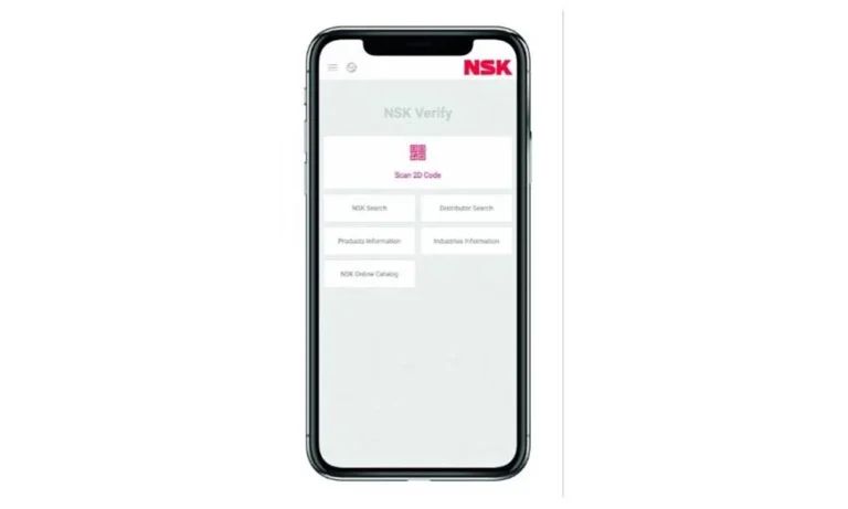 Endüstriyel rulmanlar da artık NSK Verify uygulamasında