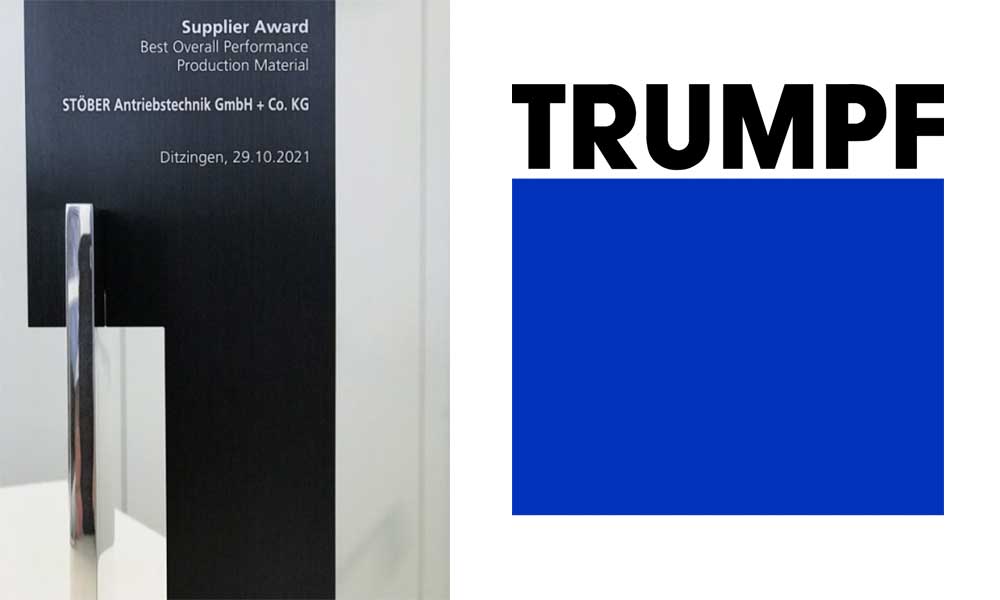 STÖBER, TRUMPF’ın ‘En İyi Tedarikçi Ödülü’nü kazandı