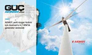 AEMOT, yerli rüzgar türbini için Aselsan’a 4.7 MW’lık generator üretecek