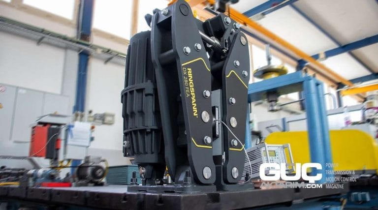 RINGSPANN’in fren ürün grubundaki yeni amiral gemisi: DX 280 FEA elektrohidrolik disk freni, konveyör bantları, vinçler ve kovalı kazıyıcı sistemlerde kaldırma ve yürütme tahrikleri için geliştirilmiştir.