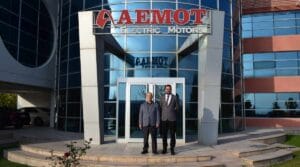 AEMOT Motors Yönetim Kurulu Başkanı Osman Altuntaş ve Genel Müdür Sami Akdoğan