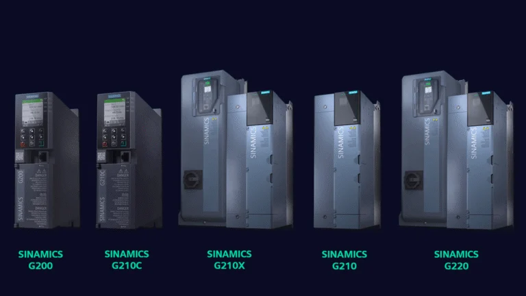 Siemens Sinamics G200, G210C, G210, G210X ve G220 sürücülerinden oluşan yeni nesil aile